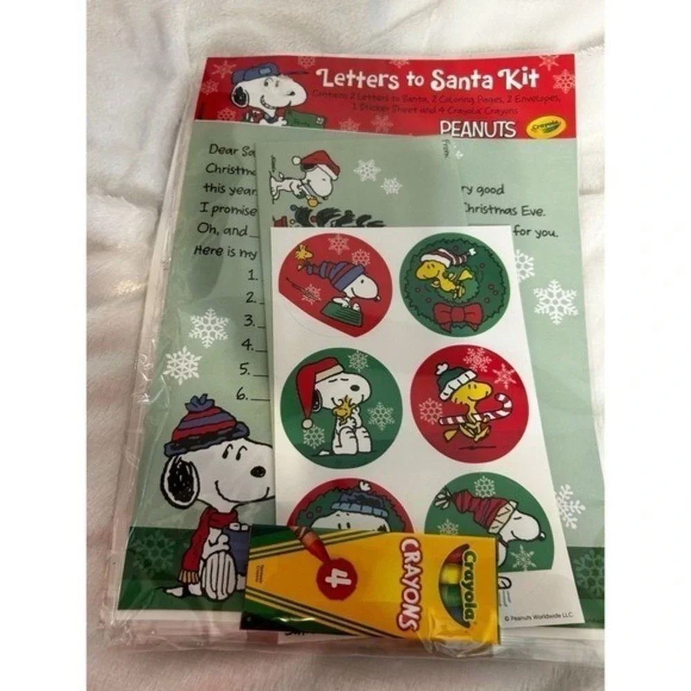 Hallmark Letters to Santa kit. Disney and peanuts snoopy.. bundle of 3 New